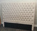 LOVELY 5ft BEIGE TONED BUTTON BACK Bed Frame
