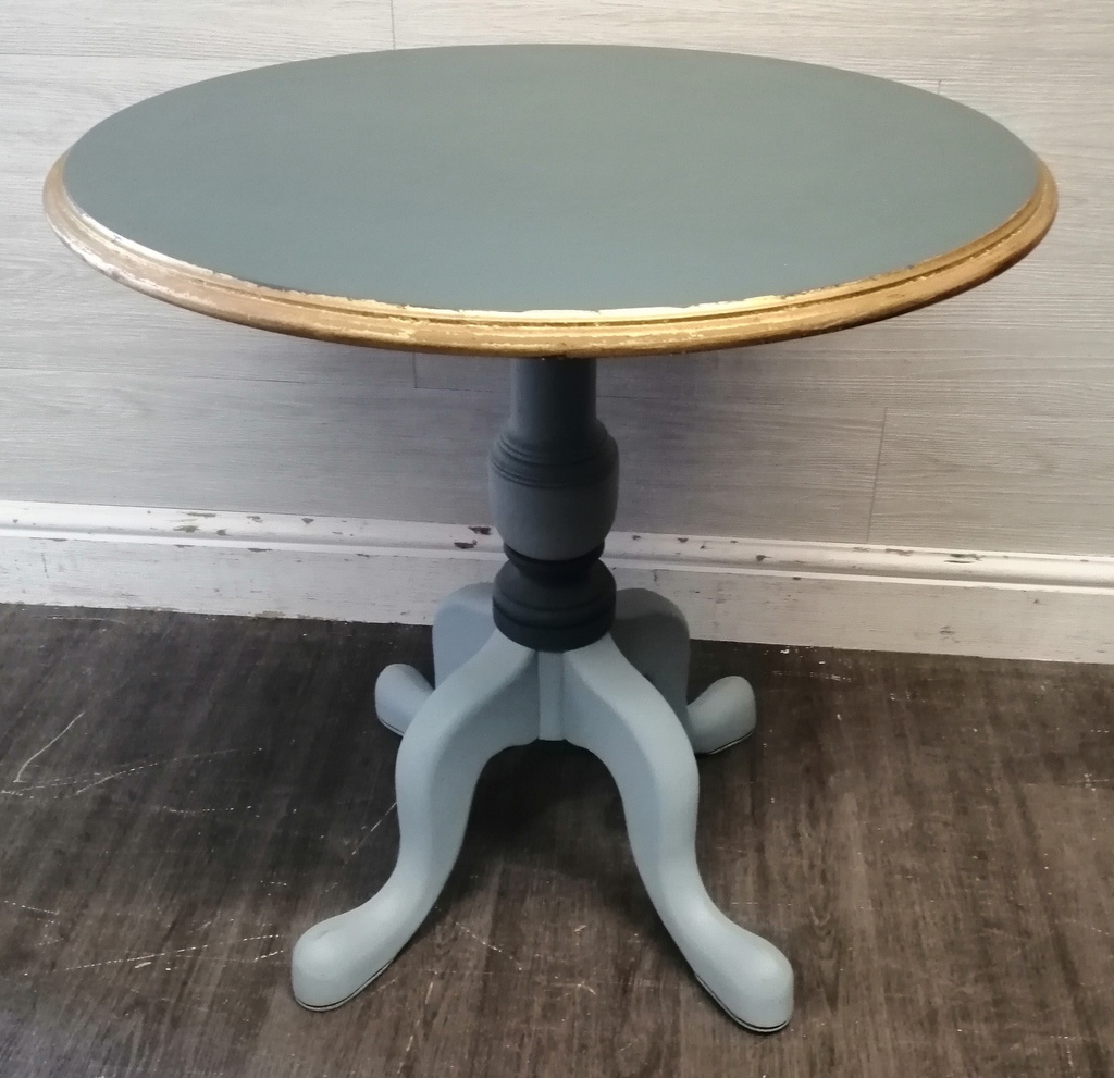 Painted Round Side Table
