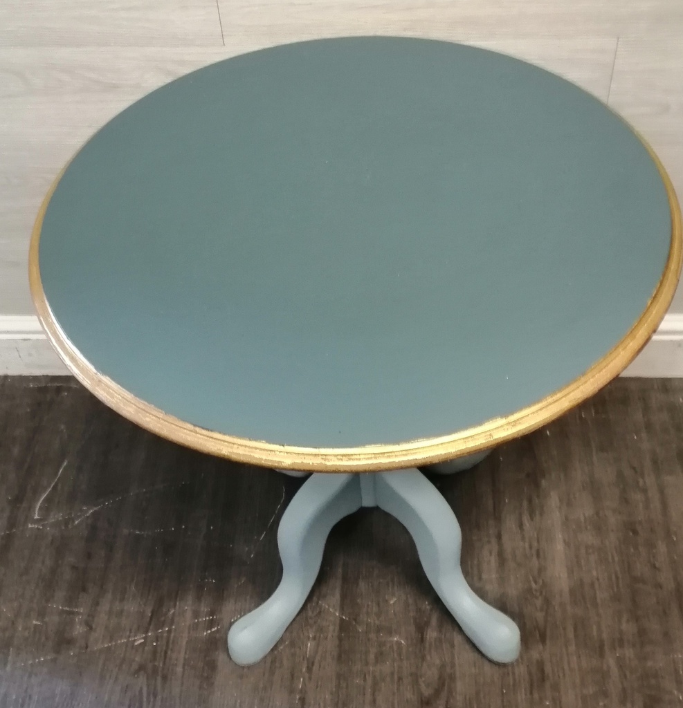 Painted Round Side Table