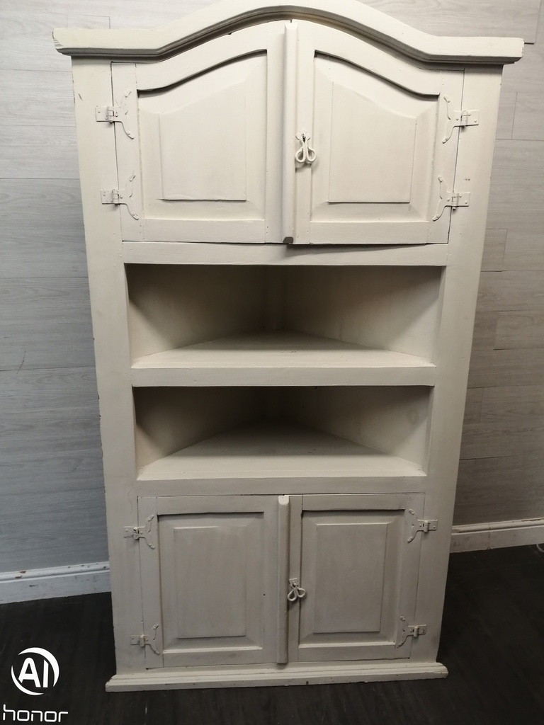 Shabby Chic Painted Mexican Pine Corner Unit