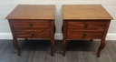 Lovely pair of french style two drawer bedsides