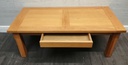 OAK COFFEE TABLE WITH DRAWER