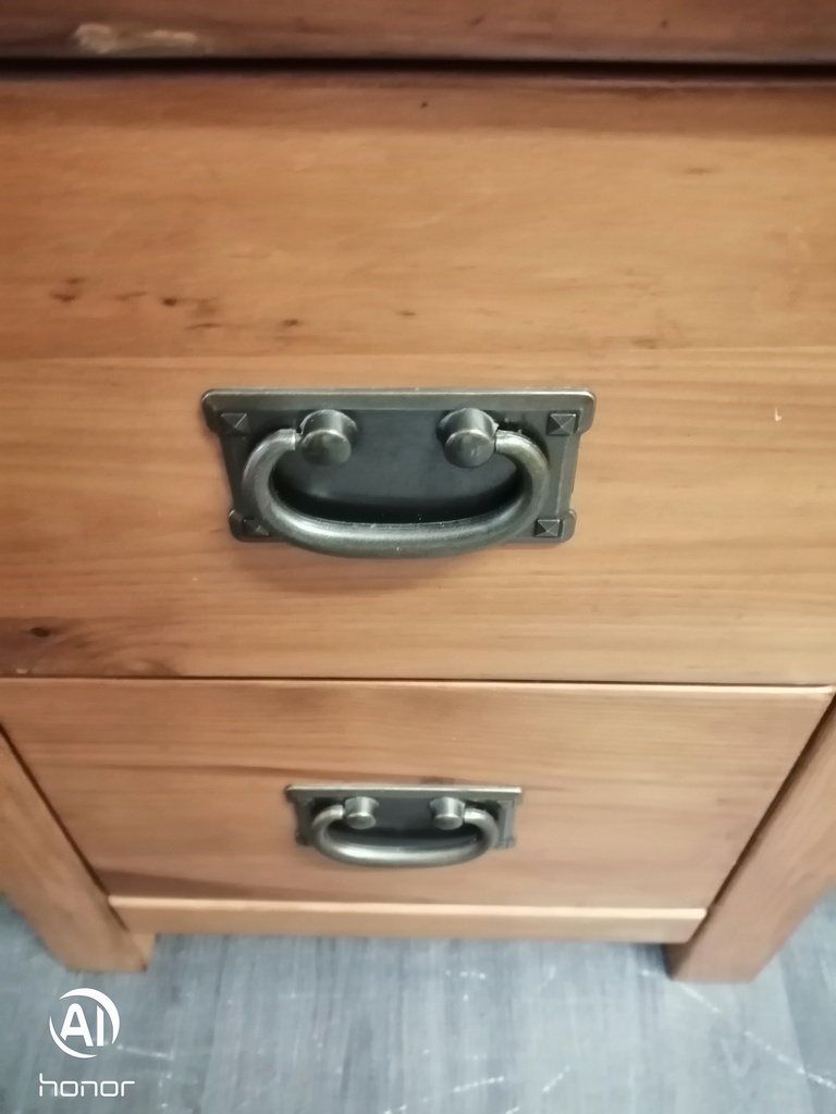 PAIR  OF PINE BEDSIDES