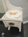 Lovely antique painted dressing table chest