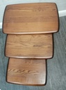 Quality Modern Ercol Nest of Three Tables