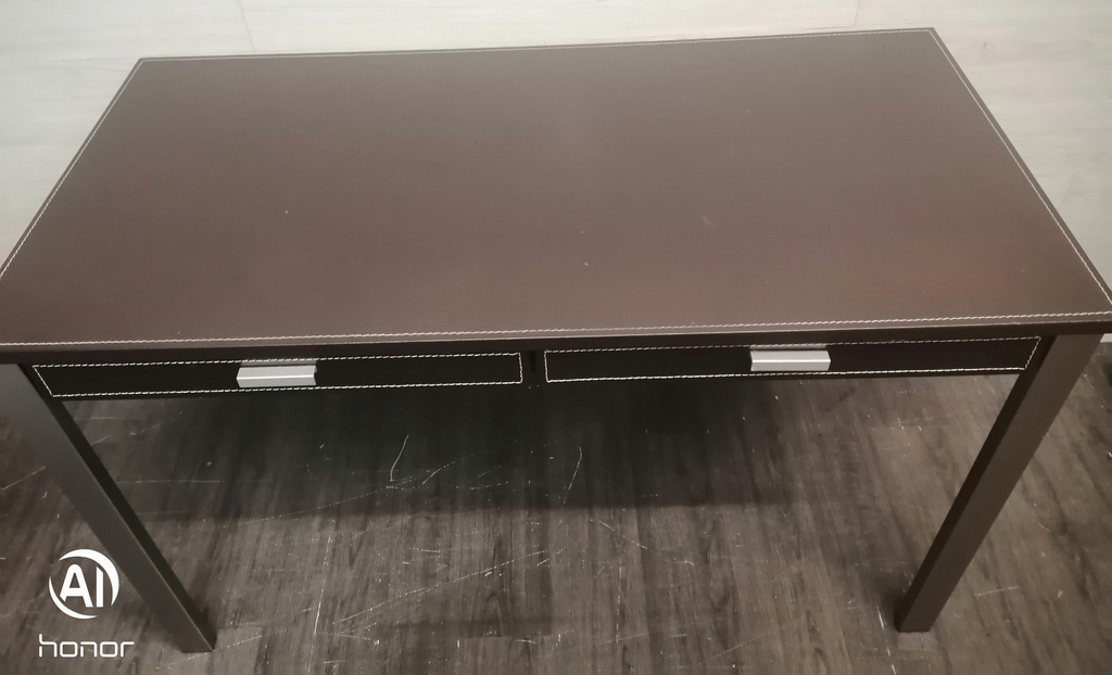 MODERN LEATHER STYLE DESK FROM JOHN LEWIS