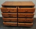 Pine 8 drawer merchant style  chest