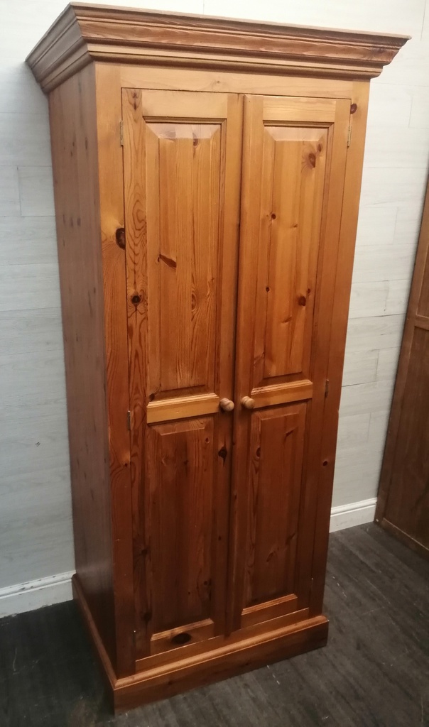 SOLID PINE DOUBLE WARDROBE