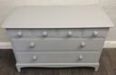 Painted Grey Six Drawer Stag Chest