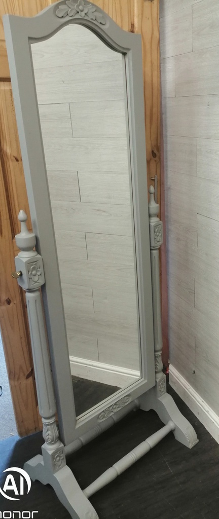 Quality Painted Solid Pine Cheval Mirror