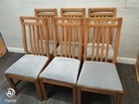 Quality set of six oak chairs