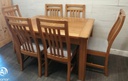 Quality set of six oak chairs