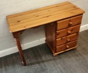 PINE FOUR DRAWER DESK / DRESSING TABLE