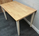 RUBBER WOOD DINING TABLE