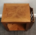 Quality magazine rack side table