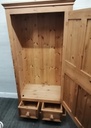 QUALITY NEAT SINGLE DOOR PINE WARDROBE
