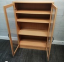 Neat glazed fronted display unit / bookcase