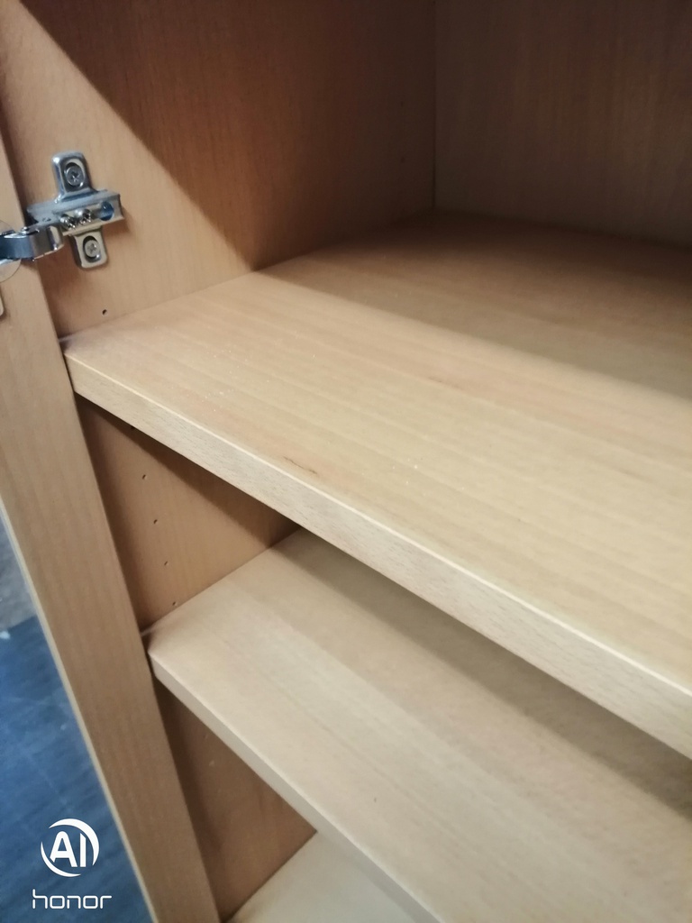 Neat glazed fronted display unit / bookcase