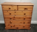 Six drawer pine chest