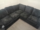 Black Toned Corner Sofa