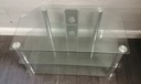 Glass tv stand