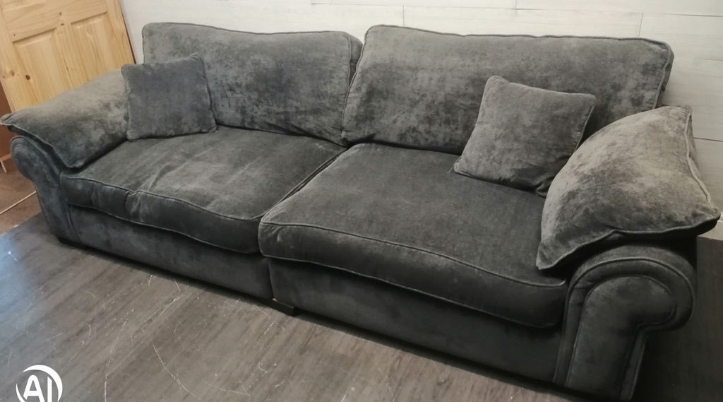 large Grey Four Seater Sofa