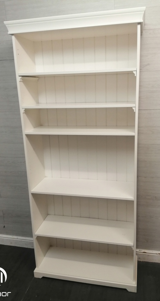 Tall White Bookcase