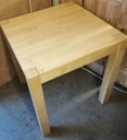 NEAT SQUARE OAK DINING TABLE