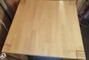 NEAT SQUARE OAK DINING TABLE