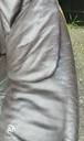 STRESSLESS BROWN LEATHER THREE SEATER RECLINER SOFA