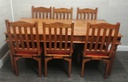 SHEESHAM DINING TABLE &amp; SIX CHAIR SET
