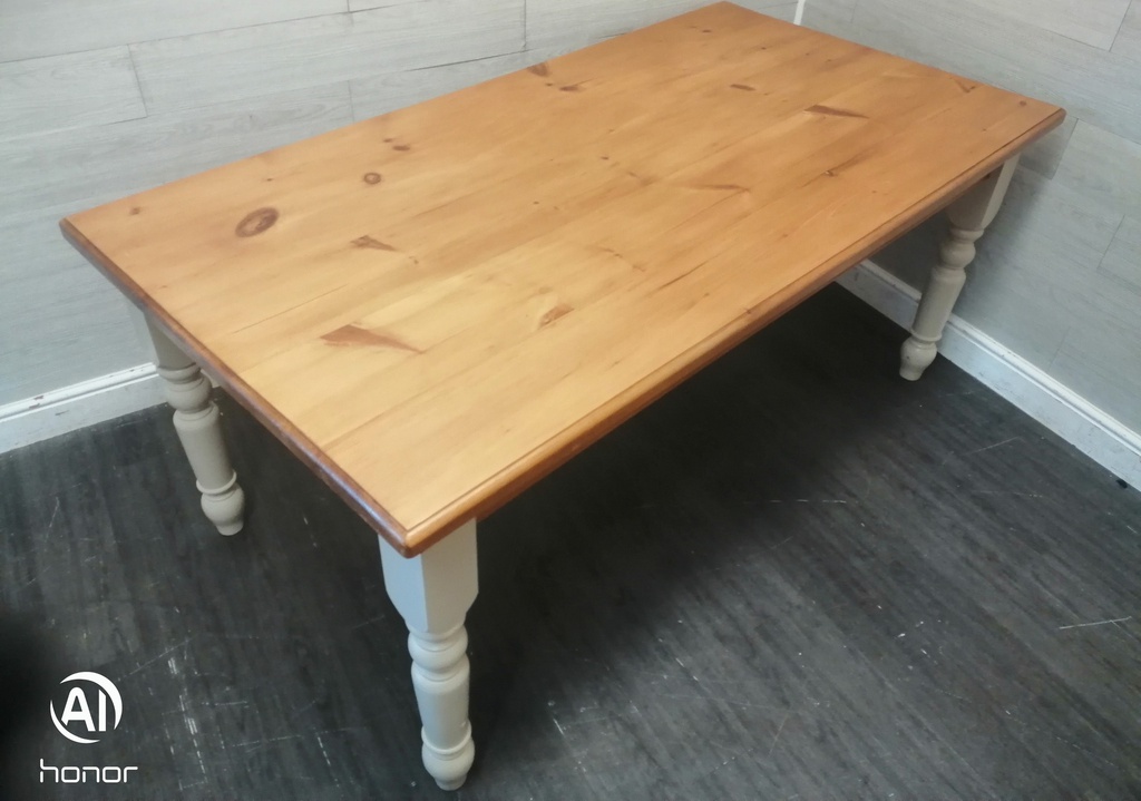 6FT SOILD PINE SHABBY CHIC DINING TABLE
