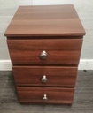 Modern three drawer bedside chest