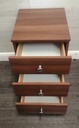 Modern three drawer bedside chest