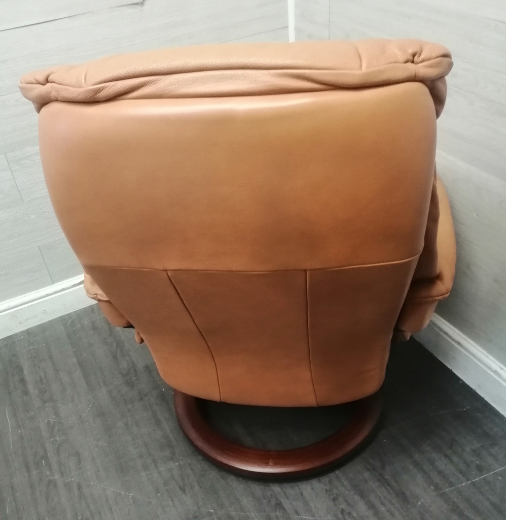 STRESSLESS  Leather Recliner Chair with Footstool
