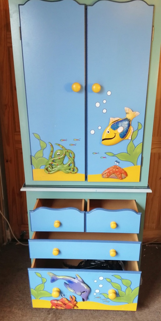 Heather Spencer Sea Themed Double Wardrobe