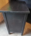 Pair of Ikea black bedsides