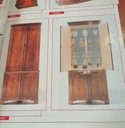 Quality Repro Mahogany Corner Drinks Cabinet