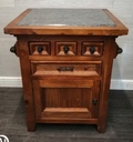 Quality Mexican Pine Kitchen Island with GraniteTop