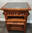 Quality Mexican Pine Kitchen Island with GraniteTop