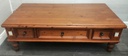Large Quality Mexican Pine Coffee Table with Drawer