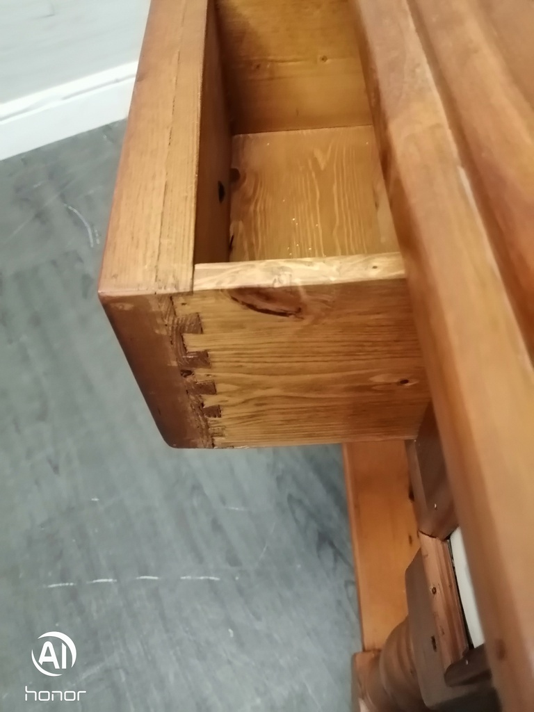 Quality Mexican Pine Side Table with Drawer
