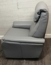 GREY LEATHER ELECTRIC RECLINER ARMCHAIR FROM JOHN LEWIS
