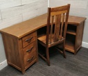 GREAT RUSTIC PINE CORNER DESK