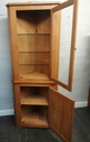 Part Glazed Oak Corner Unit