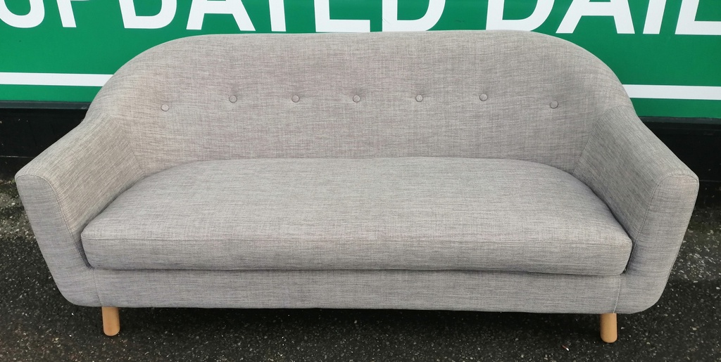 NEAT TWO SEATER GREY SOFA