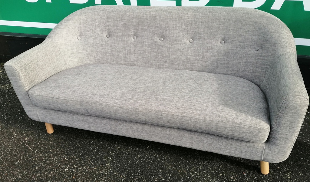 NEAT TWO SEATER GREY SOFA