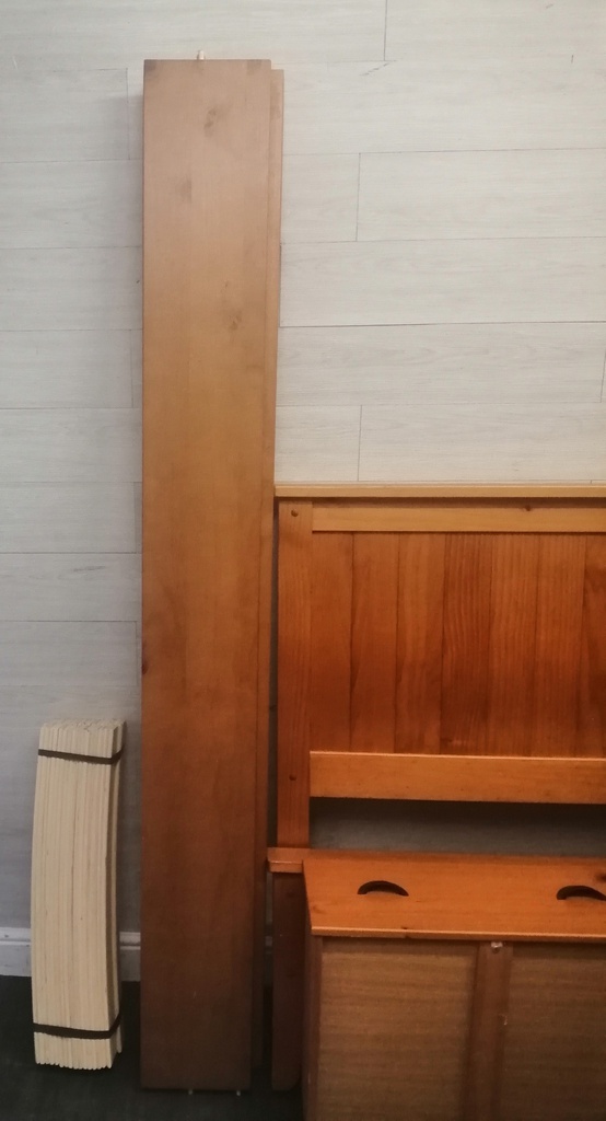 4ft6"Pine Bed Frame withTwo Drawers