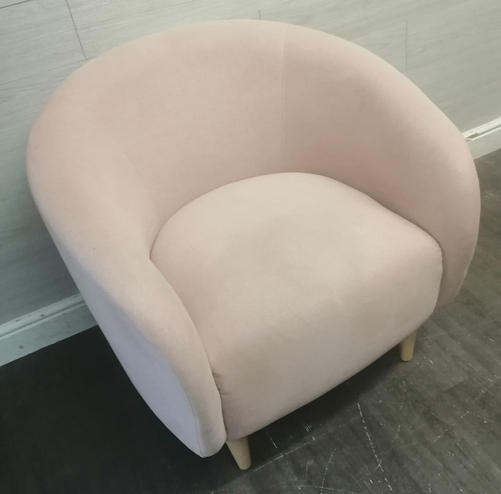 Lovely Pink Style Tub Chair