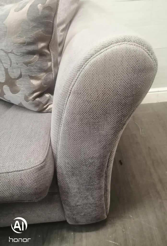 THREE SEATER GREY SOFA FROM FURNITURE VILLAGE
